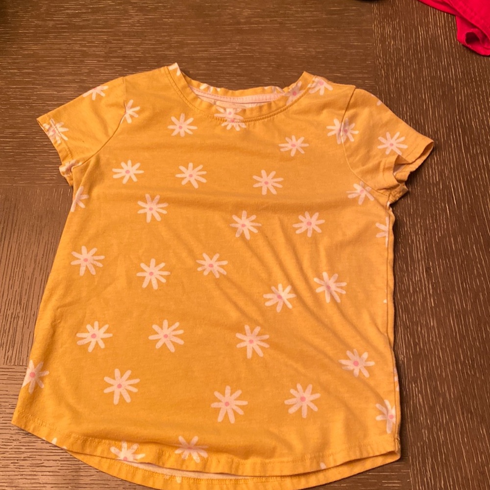 Floral yellow top